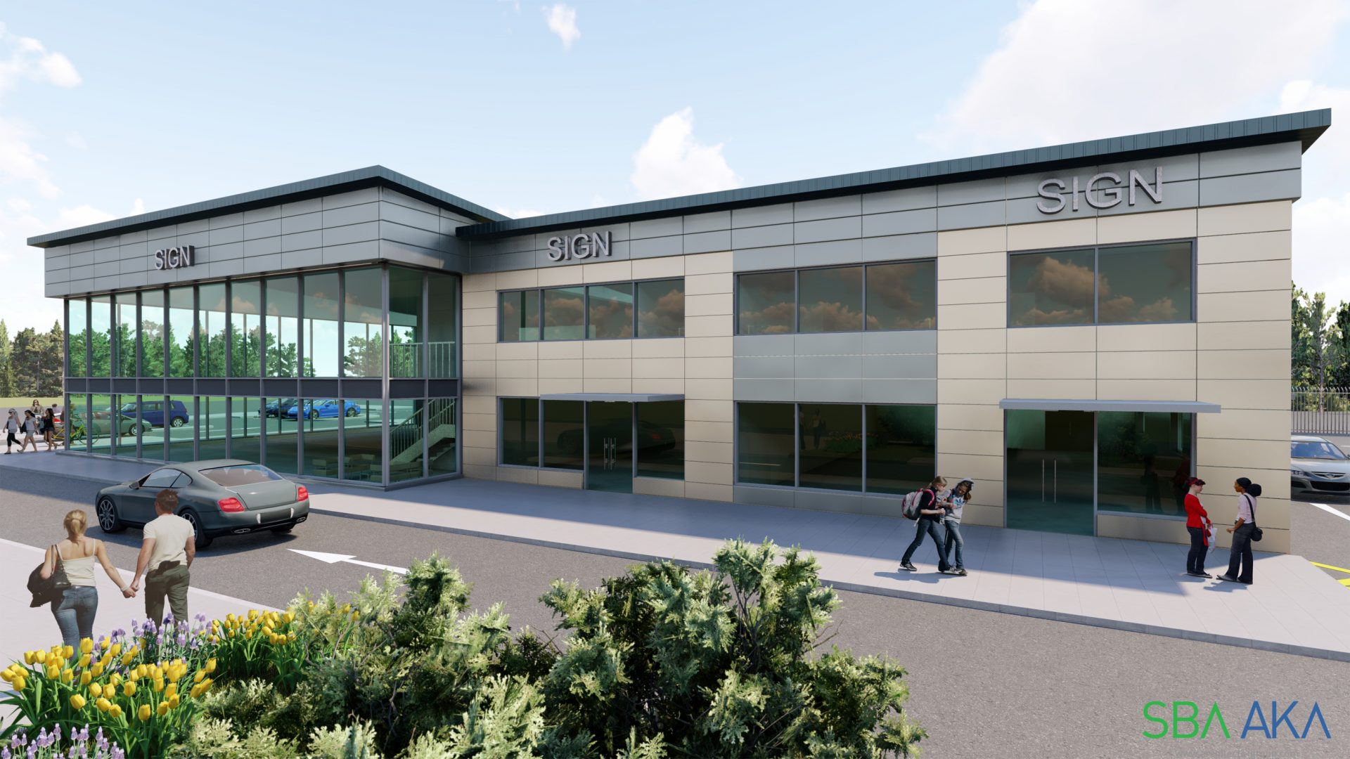 SBA Unveil Plans For New Motorbike Showroom And Retail Units In Gateshead